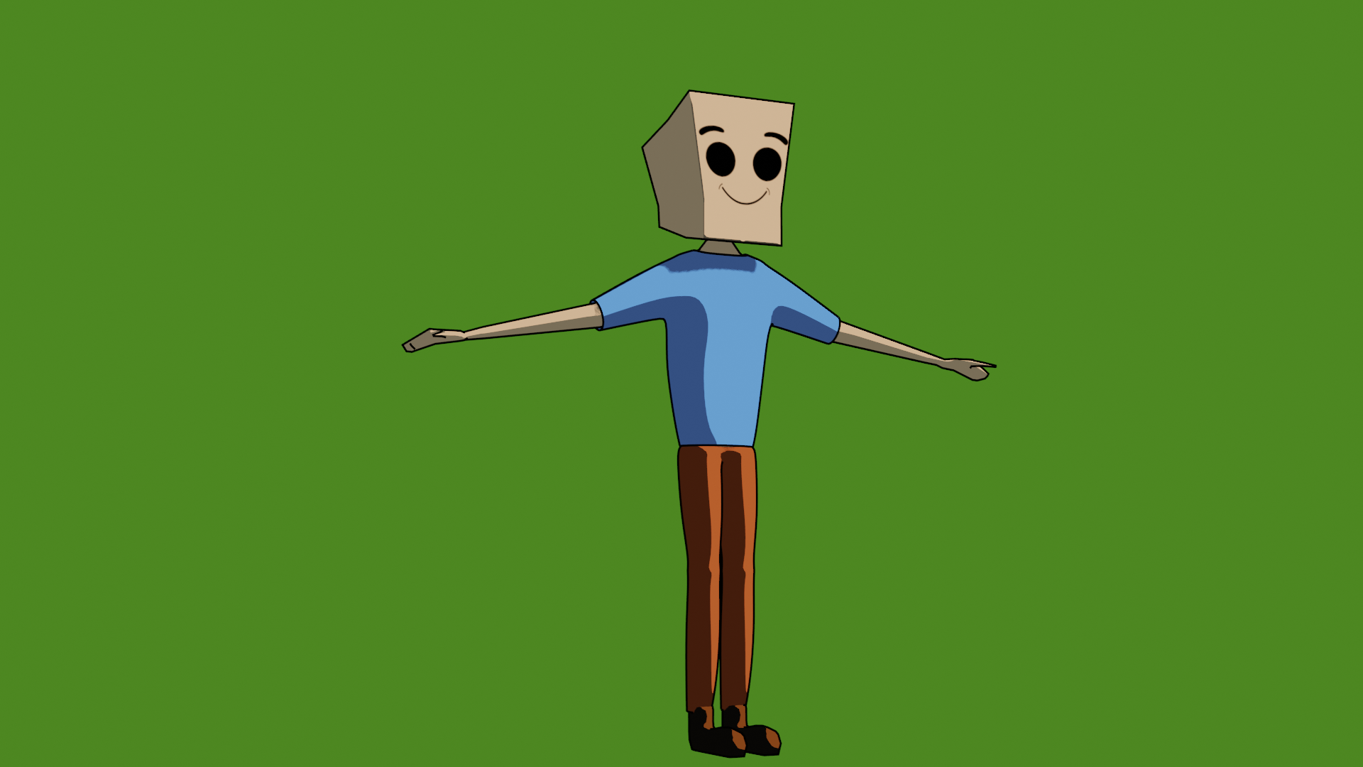 Cartoon Character Rigged preview image 1